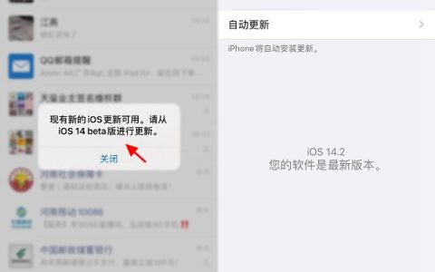 iOS 14.2测试版反复出现“更新”弹窗Bug的解决办法