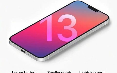 iPhone 13渲染图曝光：小刘海、窄边框 颜值更高了
