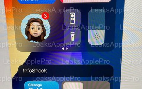 苹果iOS 16系统截图首曝光：新增超大型交互式桌面组件