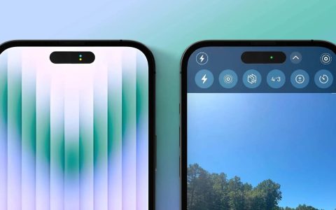iPhone 14 Pro叹号挖孔可显示药丸形，可提醒摄像头和麦克风调用状态