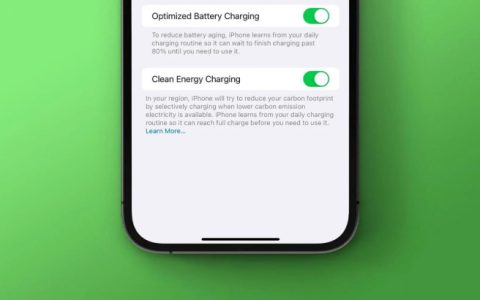 清洁能源充电是什么意思 iOS16清洁能源充电有什么用？