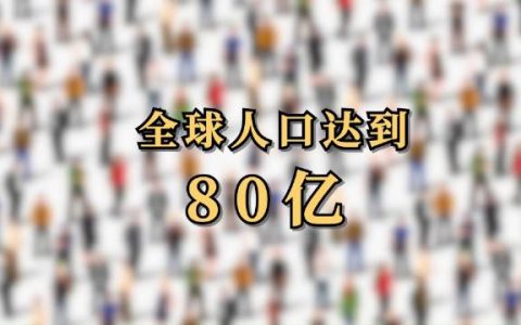 全球人口达80亿 印度将超越中国成人口第一大国